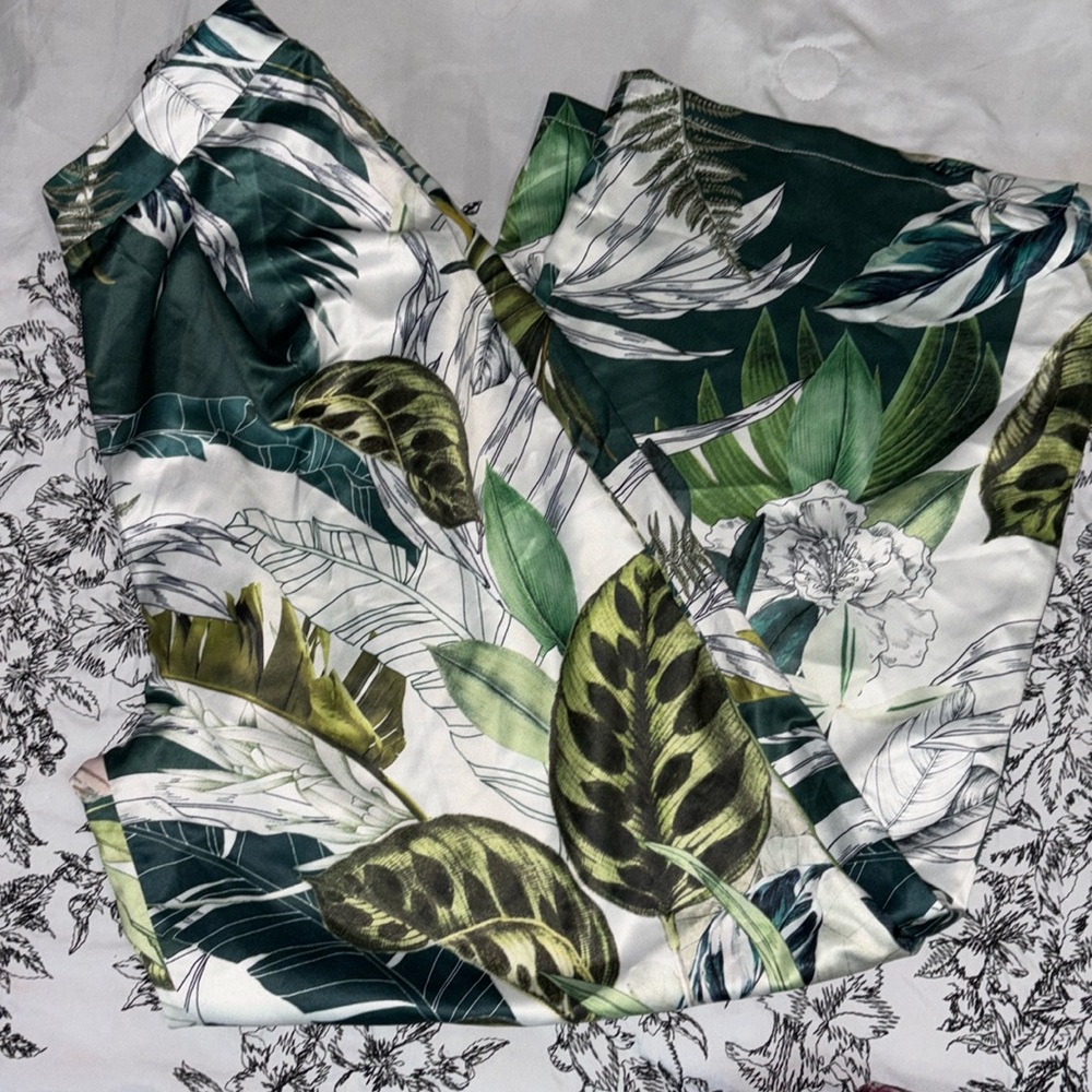 silk loose pants